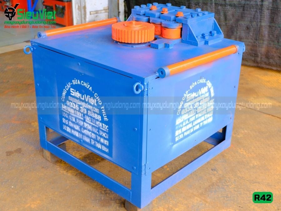 (Cũ) Máy uốn đai tròn sắt xây dựng R42 Việt Nam - Điện 380v, 3 Pha