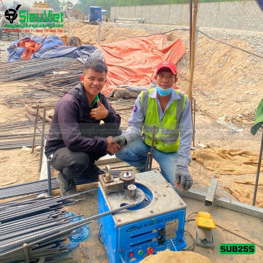 Máy uốn sắt phi 25 Hàn Quốc Seoul SUB-25S - Điện 220v, 1 Pha