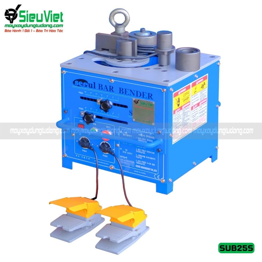 Máy uốn sắt phi 25 Hàn Quốc Seoul SUB-25S - Điện 220v, 1 Pha