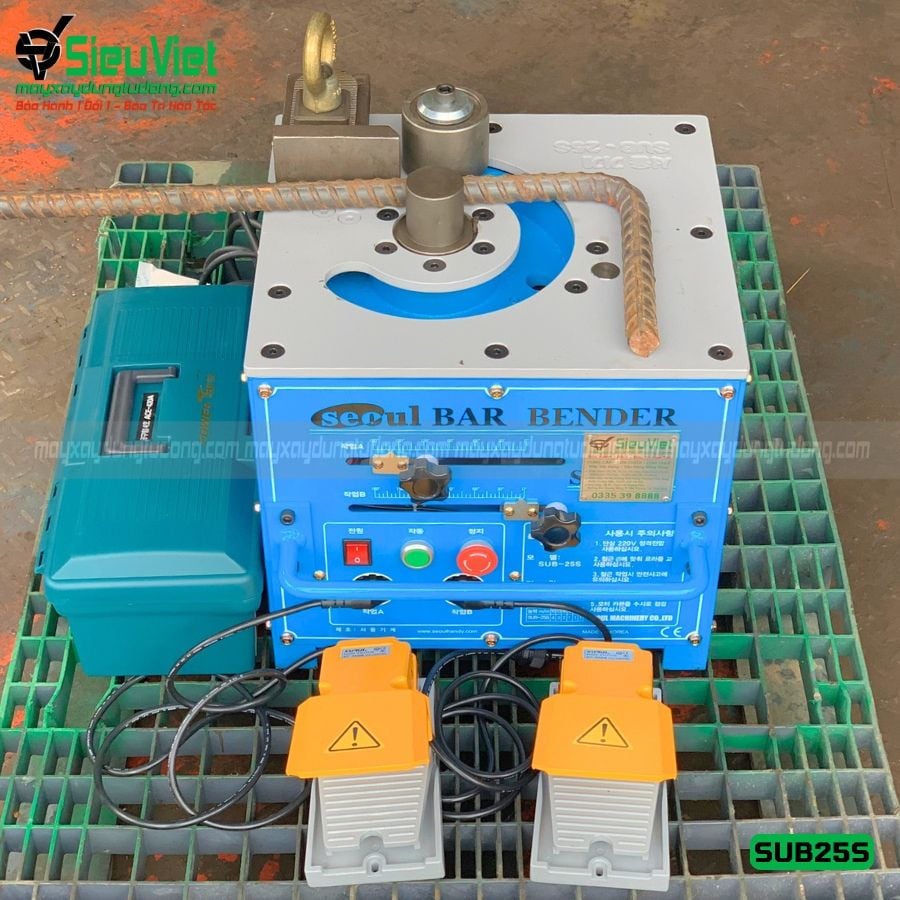 Máy uốn sắt phi 25 Hàn Quốc Seoul SUB-25S - Điện 220v, 1 Pha