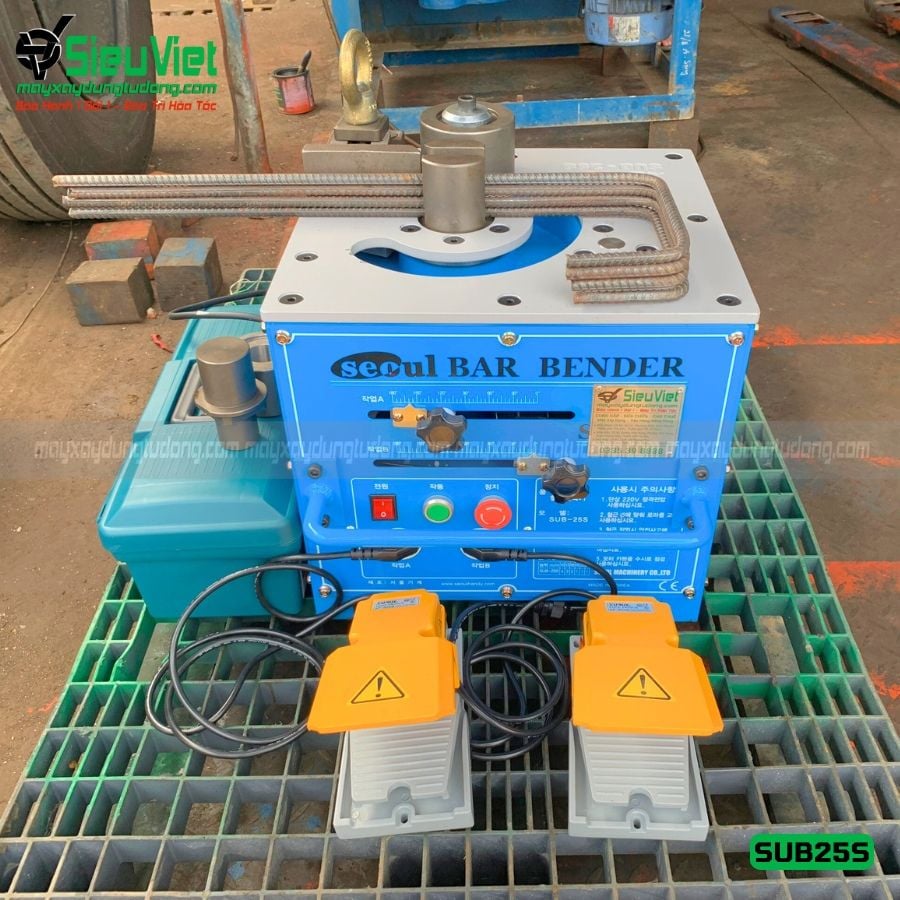 Máy uốn sắt phi 25 Hàn Quốc Seoul SUB-25S - Điện 220v, 1 Pha