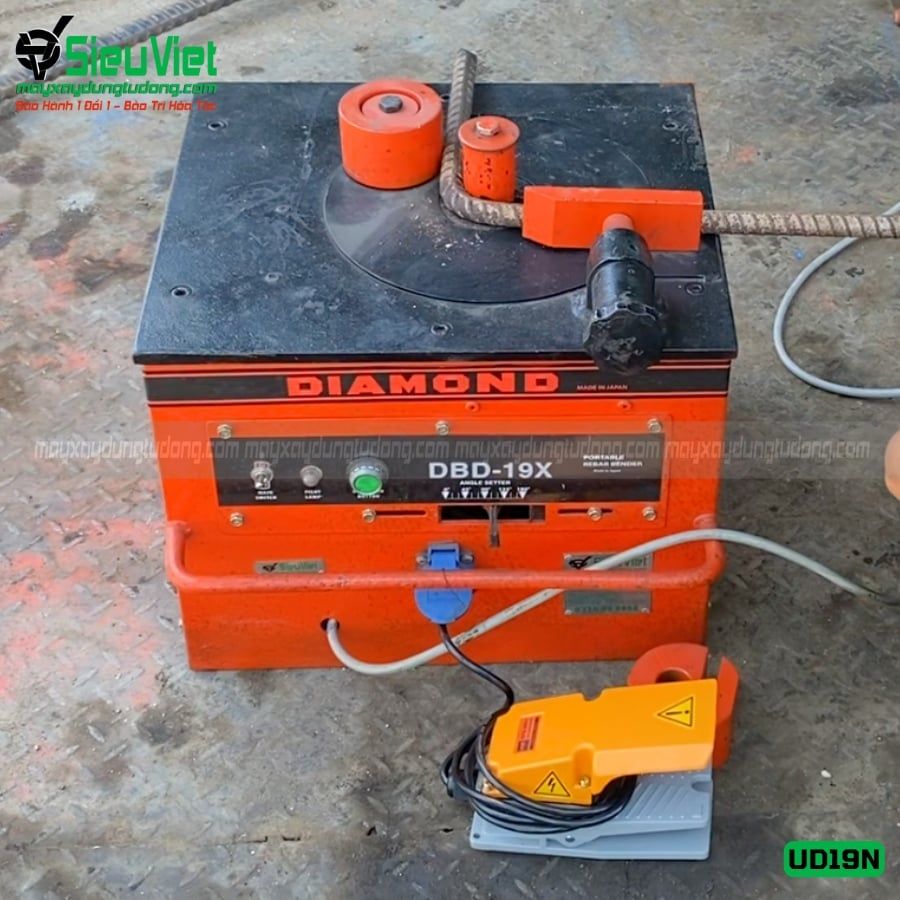 (Cũ) Máy uốn sắt UD19N Diamond Nhật Bản - Điện 220v, 1 Pha