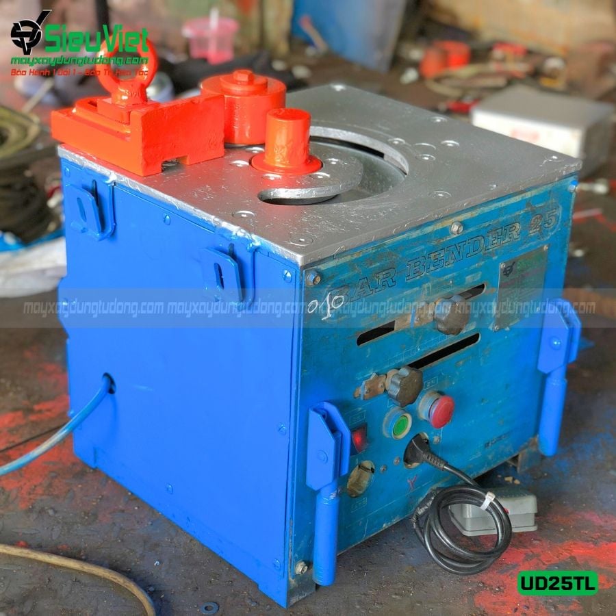 (Cũ) Máy uốn sắt phi 25 UD25 Hàn Quốc thanh lý giá tốt - Điện 220V, 1 Pha