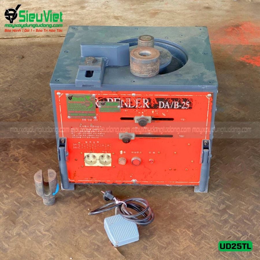 (Cũ) Máy uốn sắt phi 25 UD25 Hàn Quốc thanh lý giá tốt - Điện 220V, 1 Pha