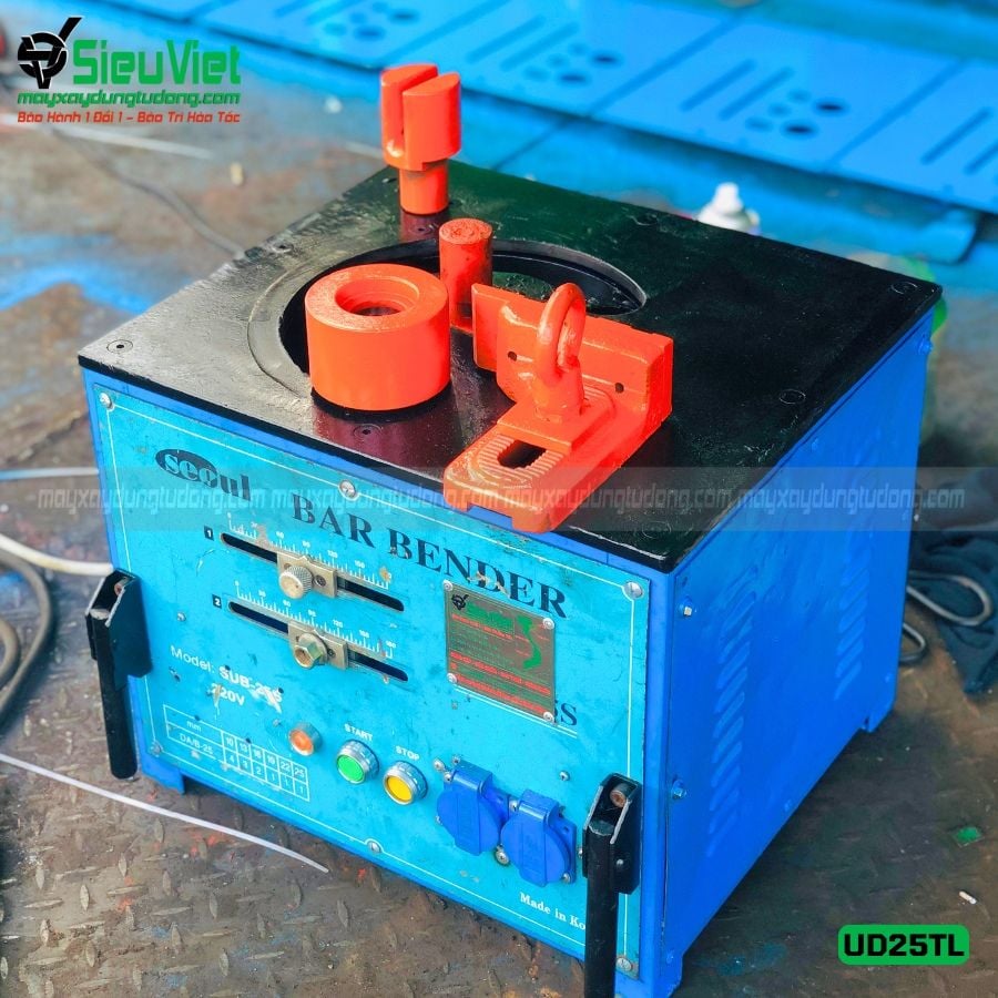 (Cũ) Máy uốn sắt phi 25 UD25 Hàn Quốc thanh lý giá tốt - Điện 220V, 1 Pha