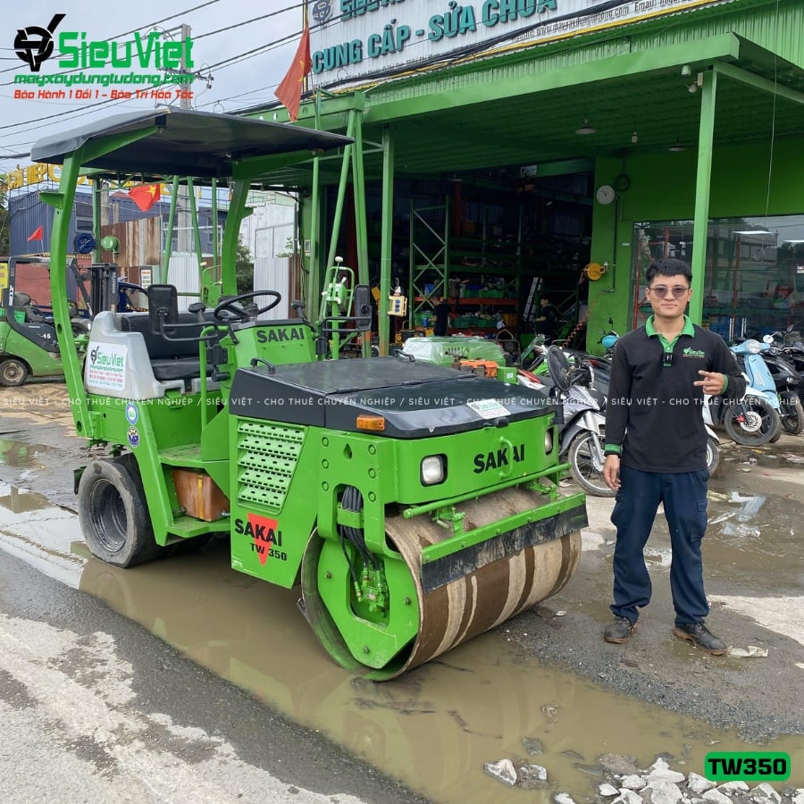 Xe lu rung nhỏ 2.5 tấn Sakai TW350 Nhật Bản