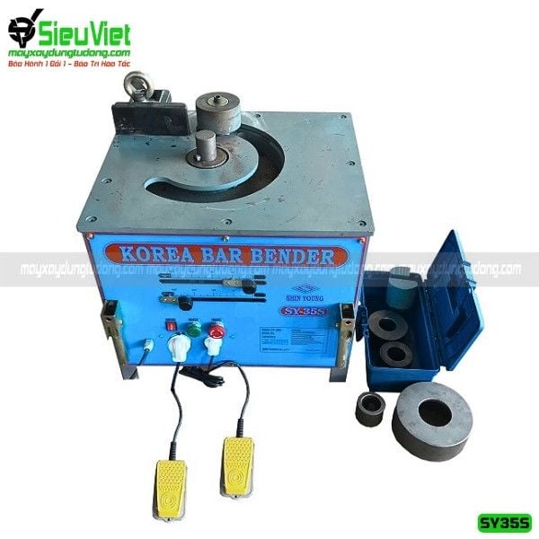 Máy uốn thép SY35S Shin Young Hàn Quốc - Điện 220v, 1 Pha