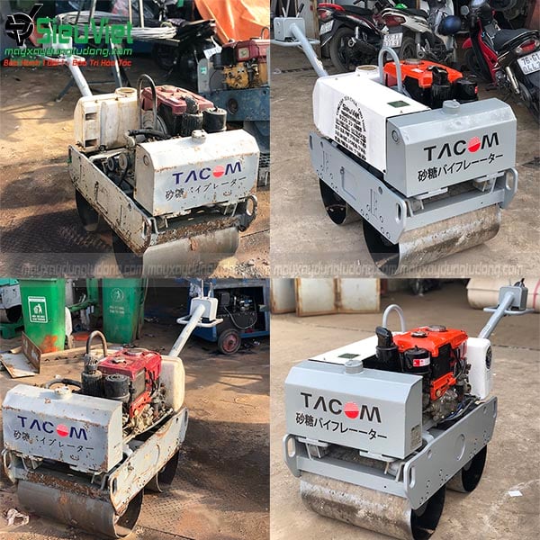 Sửa chữa xe lu dắt tay Tacom