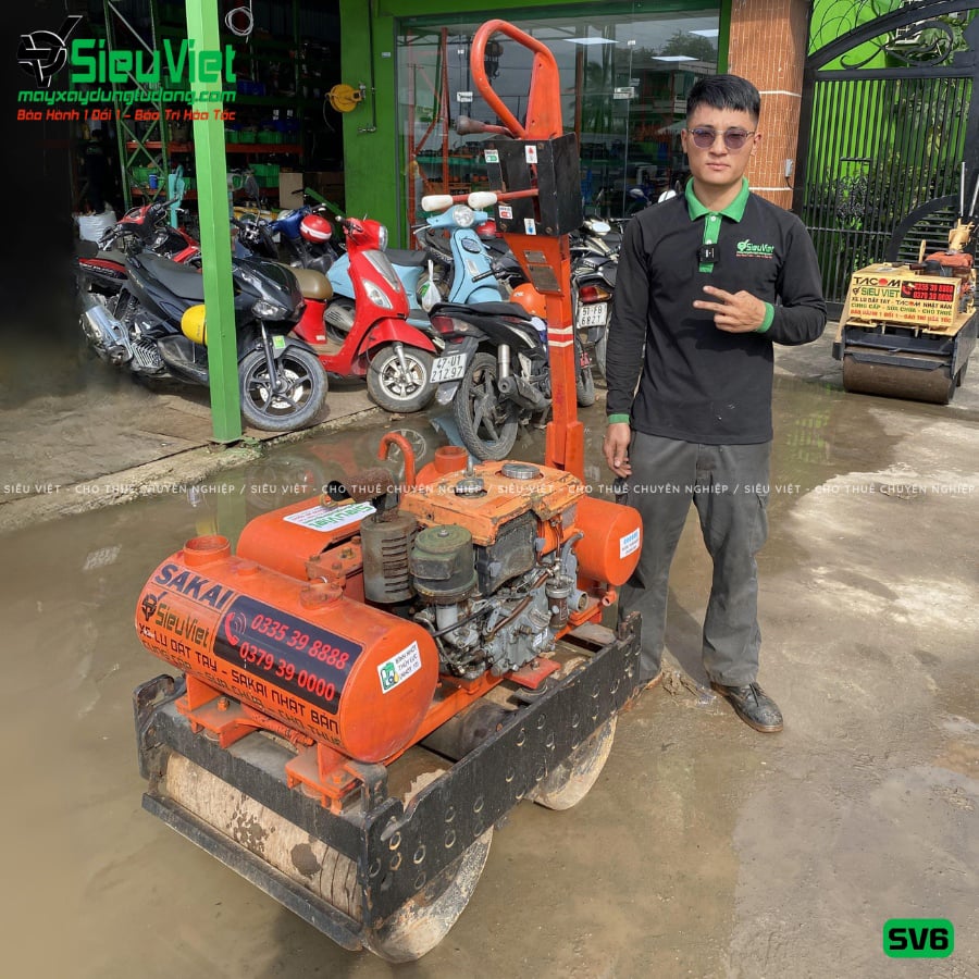 Xe lu rung dắt tay 550Kg Sakai SV6 Nhật Bản