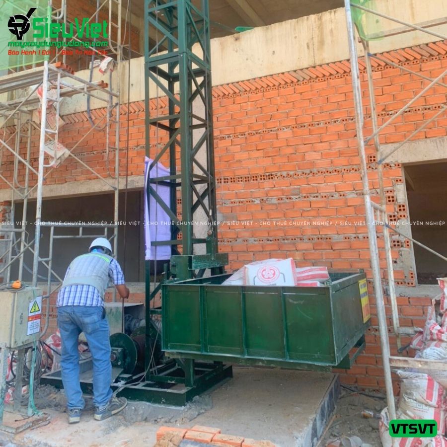 Cho thuê vận thăng nâng hàng - Hỗ trợ vận chuyển, lắp đặt tận công trình