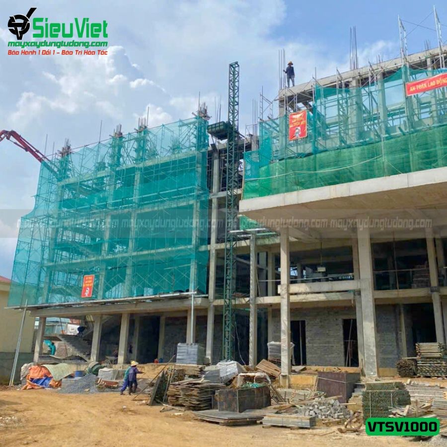 Cho thuê vận thăng Cao 21M 1000kg VTSV1000 - Điện 380v, 3 pha