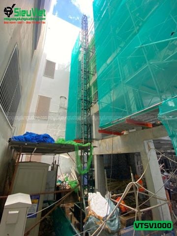 Vận thăng nâng hàng 1000kg cao 33m (Điện 380V, 3 phase)