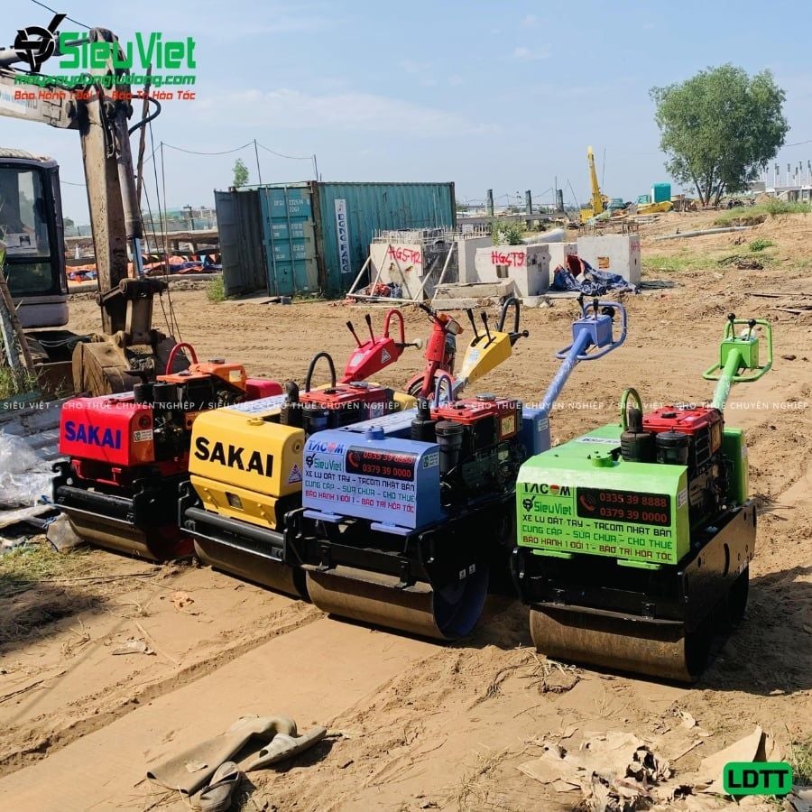 Cho thuê xe dắt rung lu tay chất lượng - Giá tốt, giao nhanh trong ngày