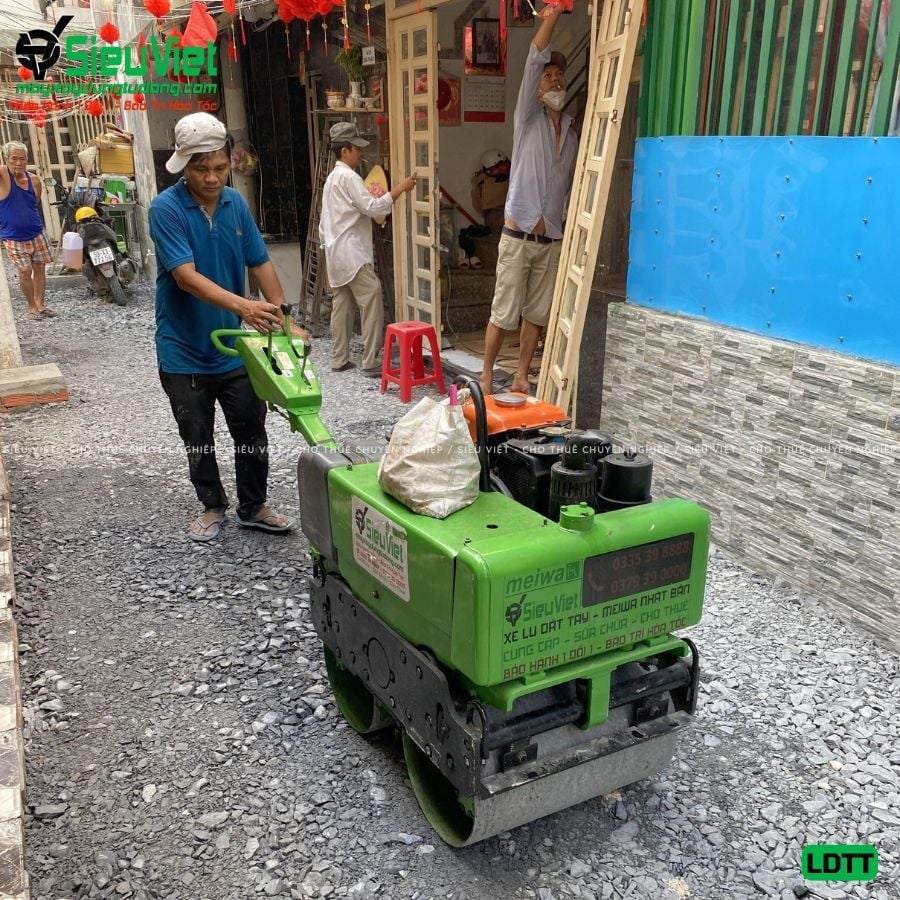 Cho thuê xe dắt rung lu tay chất lượng - Giá tốt, giao nhanh trong ngày