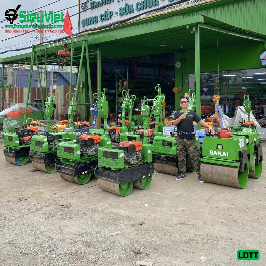Cho thuê xe dắt rung lu tay chất lượng - Giá tốt, giao nhanh trong ngày