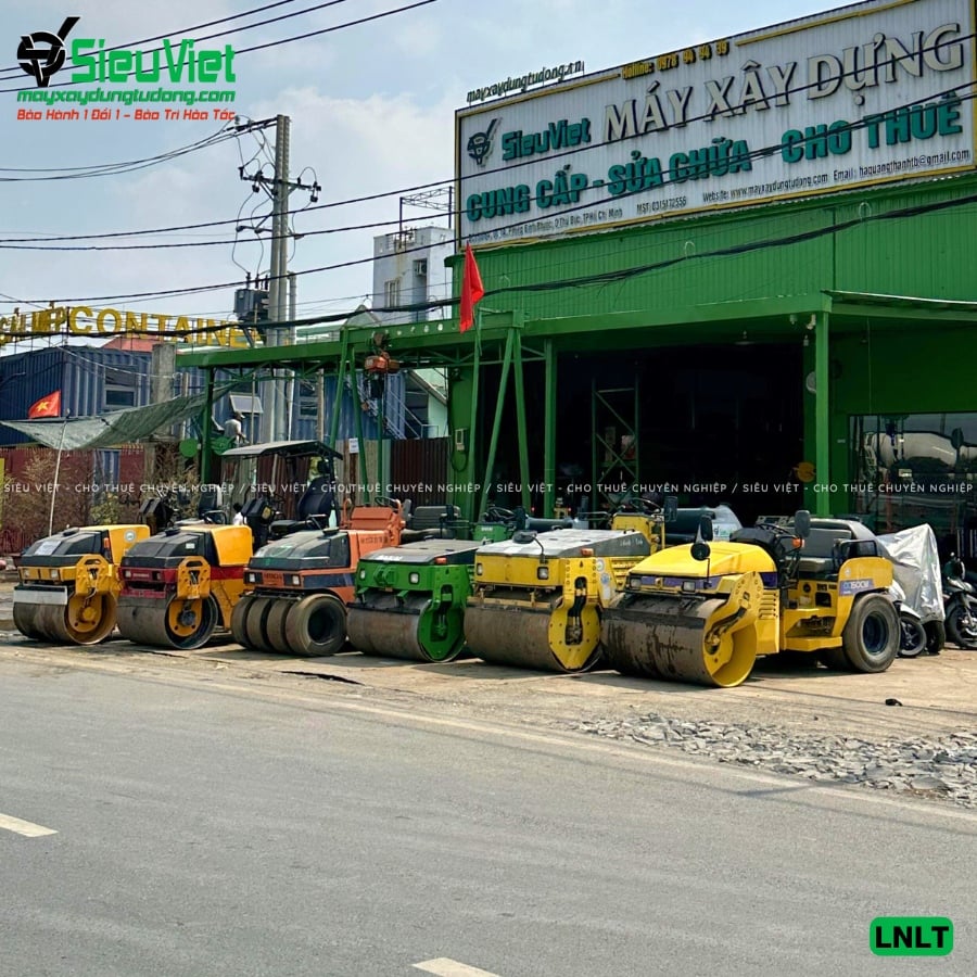 Cho thuê xe lu rung nhỏ 1>7 tấn - Giá tốt, giao nhanh trong ngày