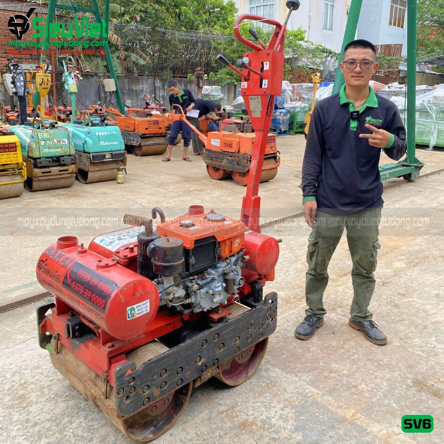 Lu rung dắt tay 550Kg Sakai SV6 Nhật Bản
