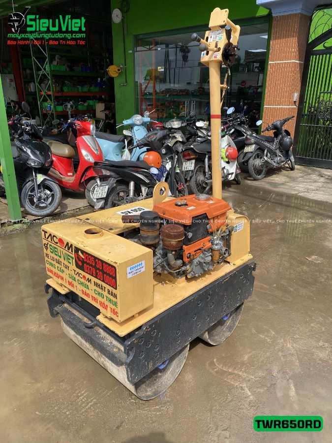 Xe lu rung dắt tay 650Kg Tacom TWR650RD Nhật Bản (8703001)