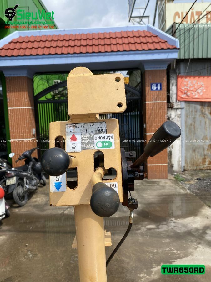 Xe lu rung dắt tay 650Kg Tacom TWR650RD Nhật Bản (8703001)