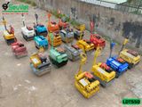 (Cho Thuê Tháng) Xe lu dắt tay 550Kg Nhật Bản - Động cơ Diesel