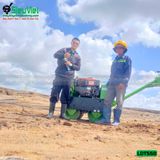 (Cho Thuê Tuần) Xe lu dắt tay 550Kg Nhật Bản - Động cơ Diesel