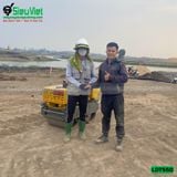 (Cho Thuê Ngày) Xe lu dắt tay 550Kg Nhật Bản - Động cơ Diesel