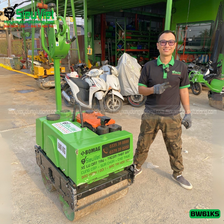 Xe lu dắt tay 600Kg Bomag BW61KS Đức
