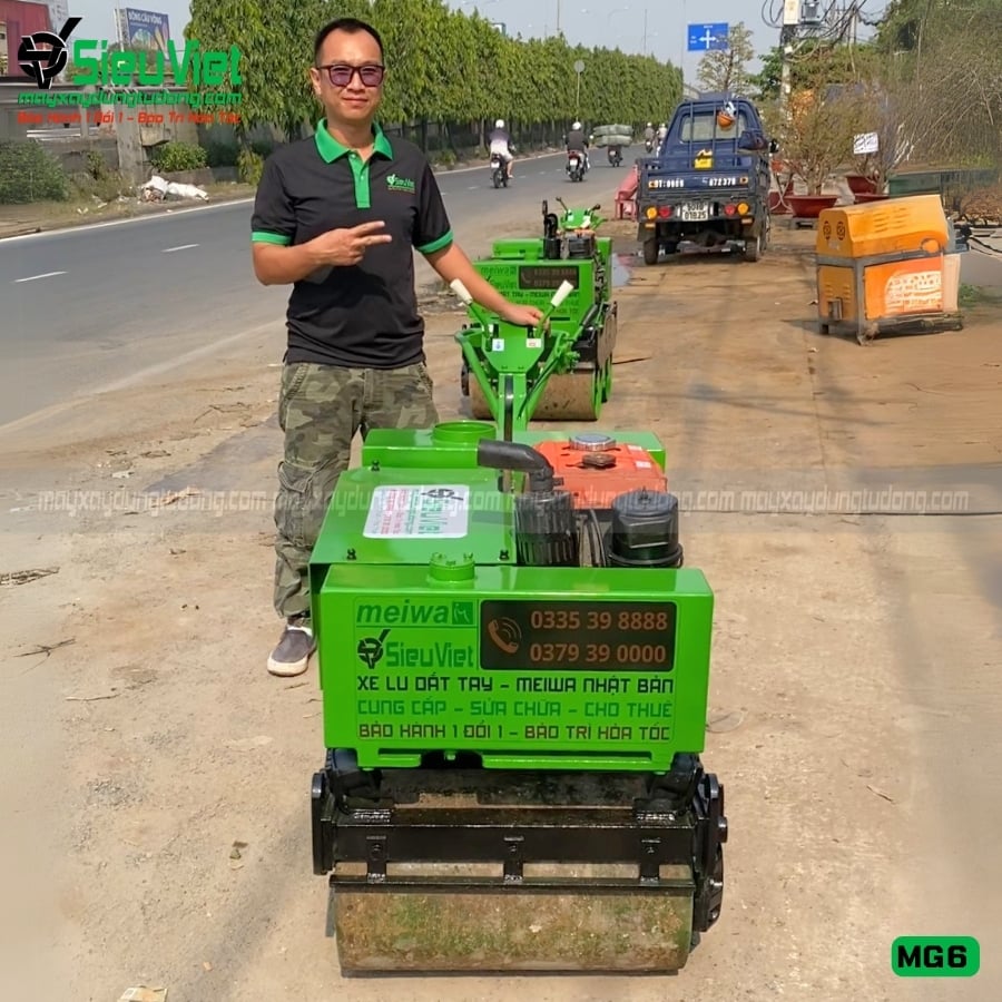 Xe lu rung dắt tay 600Kg Meiwa MG6 Nhật Bản