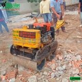 (Cho Thuê Ngày) Xe lu dắt tay 600Kg Nhật Bản - Động cơ Diesel