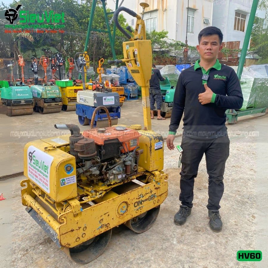 Lu rung dắt tay 620Kg Sakai HV60 Nhật Bản - Máy Xây Dựng Siêu Việt