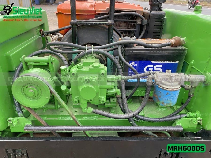 Xe lu rung dắt tay 640Kg Mikasa MRH600DS Nhật Bản (K4733)