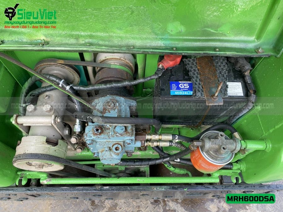 Xe lu rung dắt tay 640Kg Mikasa MRH600DSA Nhật Bản (H3669)