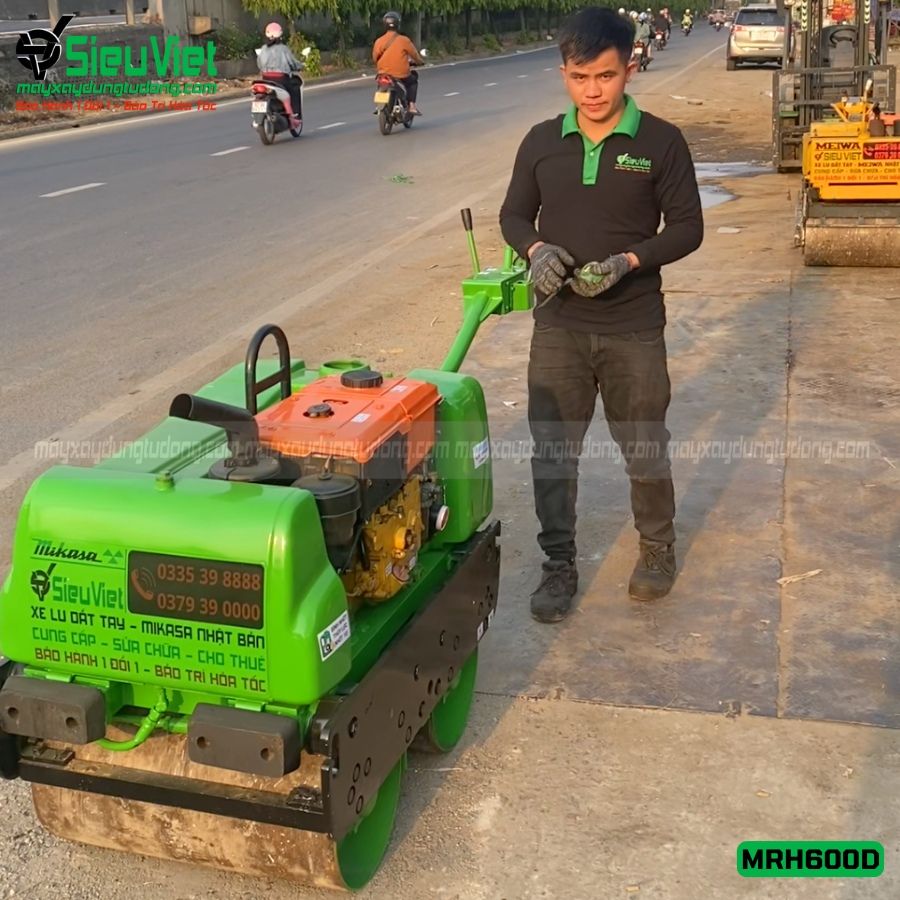 Xe lu rung dắt tay 650Kg Mikasa MRH600D Nhật Bản