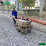(Cho Thuê Tháng) Xe lu dắt tay 650Kg Nhật Bản - Động cơ Diesel