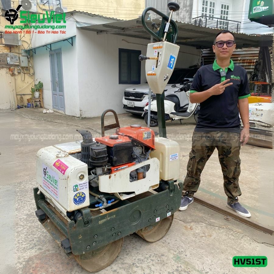 Xe rung lu dắt tay 690Kg Sakai HV51ST Nhật Bản (5HV2060542)