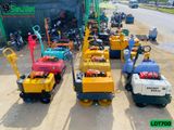(Cho Thuê Tuần) Xe lu dắt tay 700Kg Nhật Bản - Động cơ Diesel