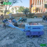 (Cho Thuê Tuần) Xe lu dắt tay 700Kg Nhật Bản - Động cơ Diesel