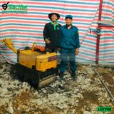 (Cho Thuê Tuần) Xe lu dắt tay 700Kg Nhật Bản - Động cơ Diesel