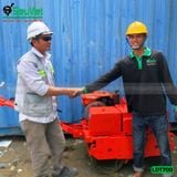 (Cho Thuê Ngày) Xe lu dắt tay 700Kg Nhật Bản - Động cơ Diesel