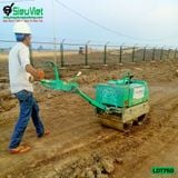 (Cho Thuê Tuần) Xe lu dắt tay 750Kg Nhật Bản - Động cơ Diesel