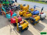 (Cho Thuê Tháng) Xe lu dắt tay 800Kg Nhật Bản - Động cơ Diesel