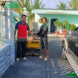(Cho Thuê Ngày) Xe lu dắt tay 850Kg Nhật Bản - Động cơ Diesel