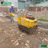 (Cho Thuê Ngày) Xe lu dắt tay 850Kg Nhật Bản - Động cơ Diesel