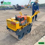 (Cho Thuê Ngày) Xe lu dắt tay 850Kg Nhật Bản - Động cơ Diesel