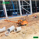 (Cho Thuê Ngày) Xe lu dắt tay 850Kg Nhật Bản - Động cơ Diesel