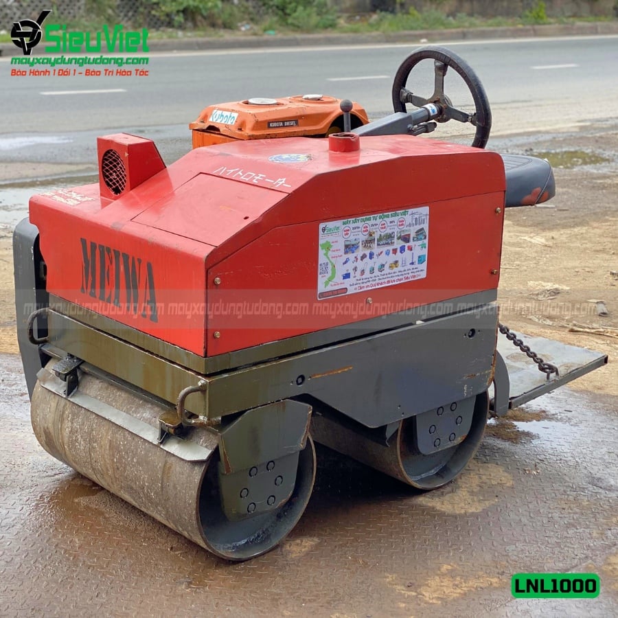 (Cho Thuê Tuần) Xe lu rung 1 - 1.2 tấn Nhật Bản (Sakai, Hitachi, Bomag...)