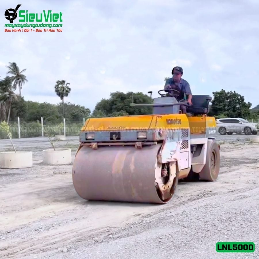 Thuê Ngày Xe lu rung nhỏ 5-7 Tấn Nhật Bản - LNL57