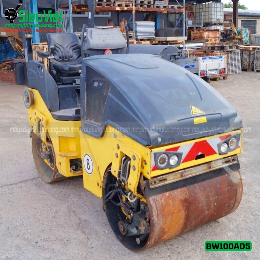 Xe lu rung 2,5 tấn 2 bánh thép BW 100 AD-5 Bomag Đức