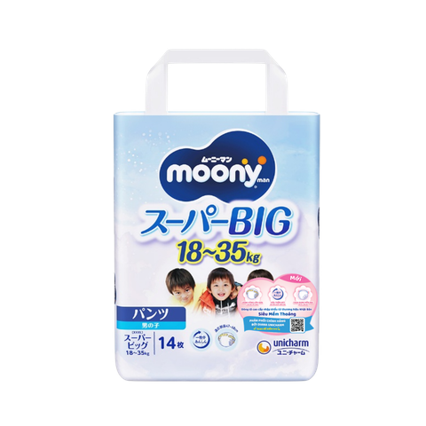 Tã Moony Xanh Quần XXXL-14 (18-35 kg)