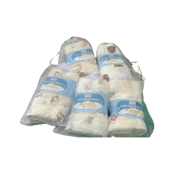Khăn tắm xô muslin Taco